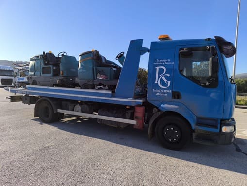 Servicio de grua para maquinaria
